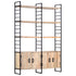 Rustika Rowe -  4Tier Bookcase 124x30x180 cm Solid Mango Wood